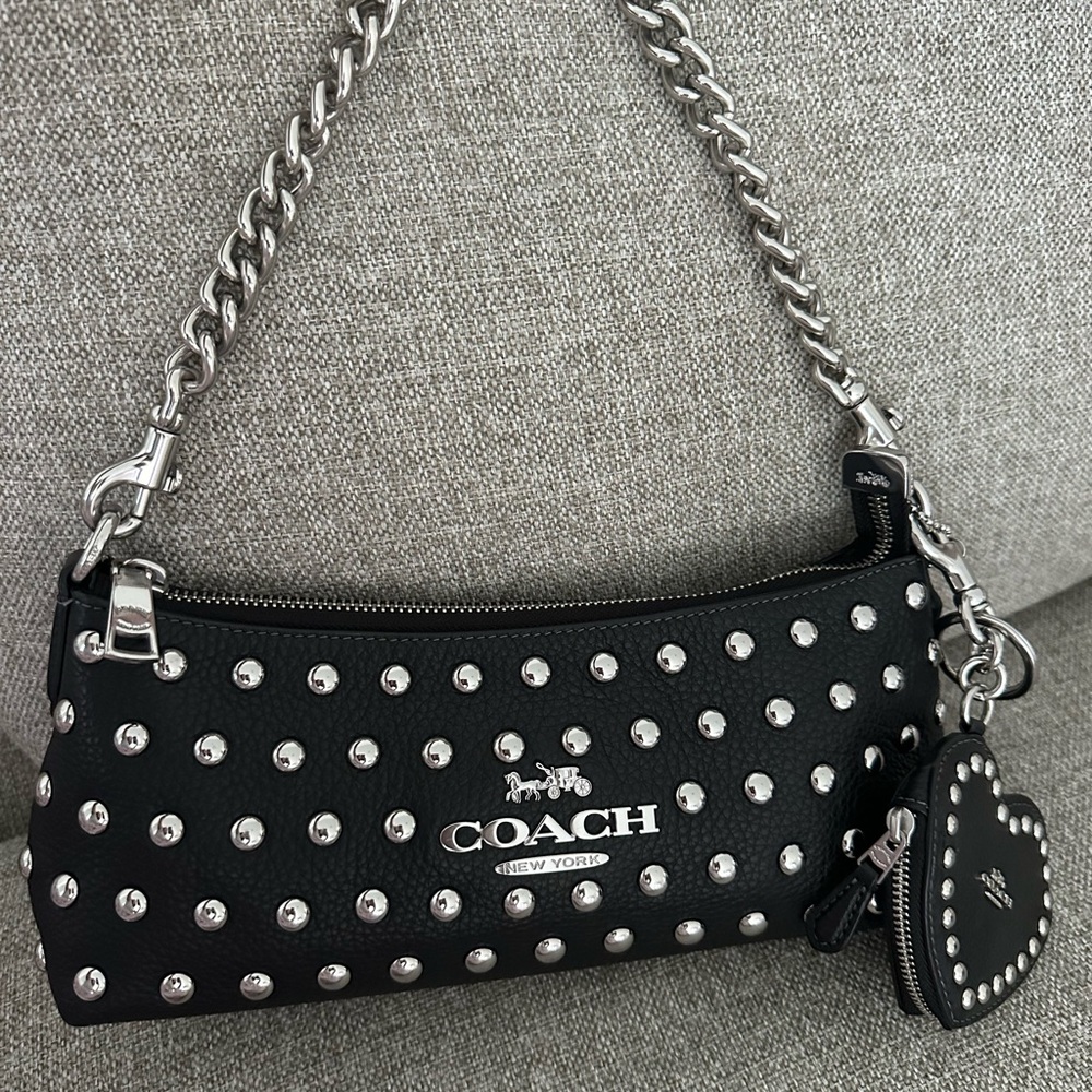 Coach Black Studded Women's Bag